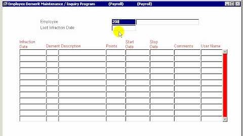 DYNAMIC 3i Free Edition ERP tutorials - how to use demerit point system