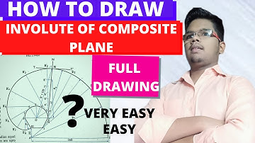 HOW TO DRAW INVOLUTE OF COMPOSITE PLANE | FULL DRAWING | ENGINEERING DRAWING | LEARNIONG IS ON S.B