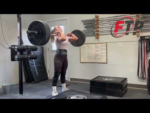 Deficit Squat Clean with a super slow first pull
