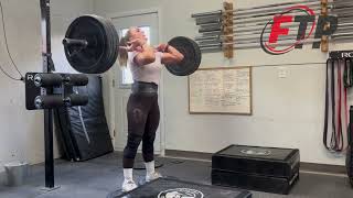 Deficit Squat Clean with a super slow first pull