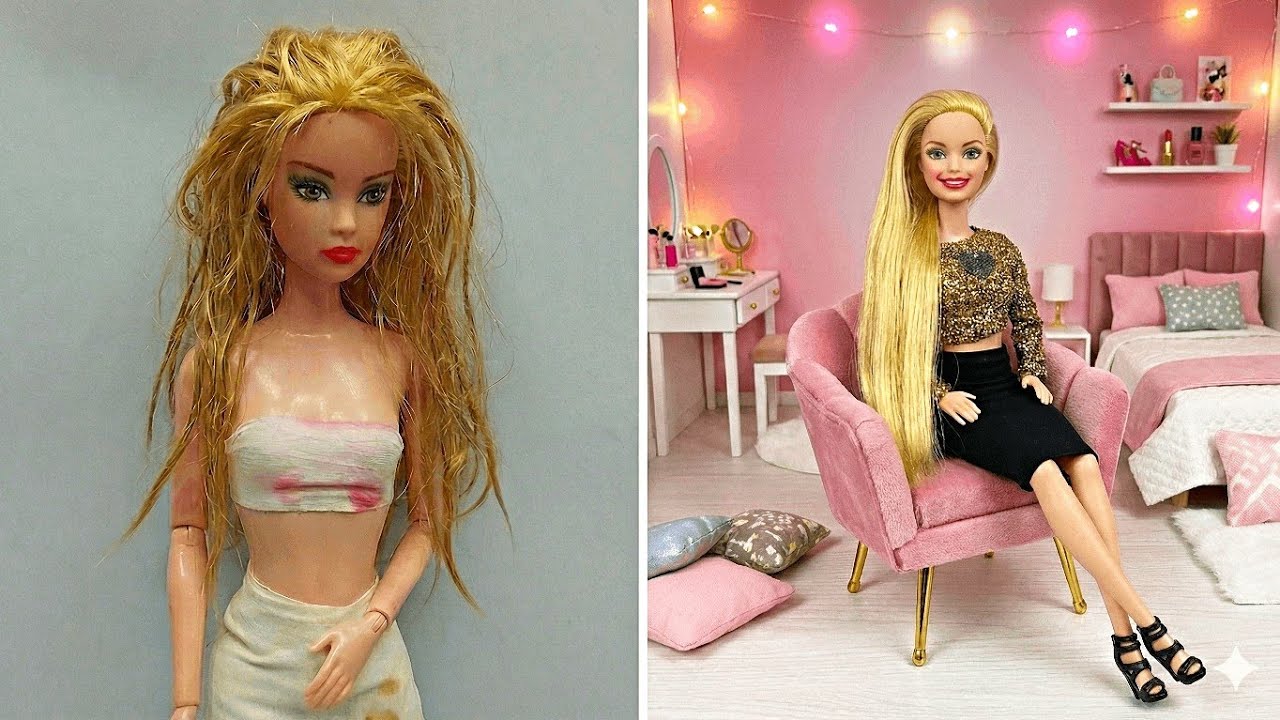 Old Doll Makeover  | Amazing Before & After Transformation
