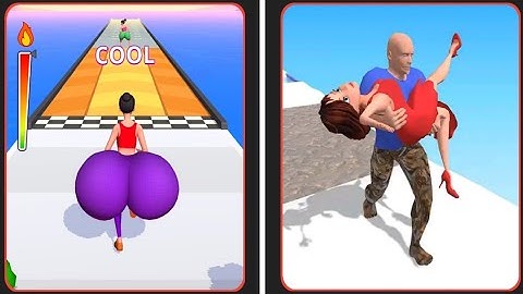 Twerk Race 🆚 Girl Rider MAX LEVEL Gameplay iOS,Android Walkthrough Relaxing Game Videos 6KS1W