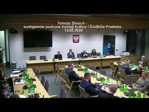 Tomasz Zimoch, Komisja Kultury i Środków Przekazu, 13 02 2020