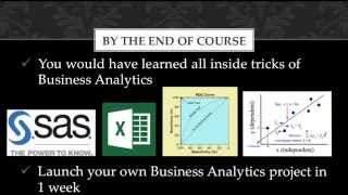 Online Course - Business Analytics for Beginners: Using SAS - Introductory Video