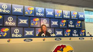 Jennifer McFalls discusses KU softball’s postseason push