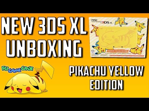 New 3ds Xl Pikachu Yellow Edition Unboxing Fugamecrue Youtube