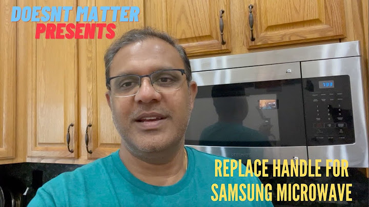 Samsung microwave smh1713s door handle replacement