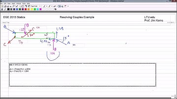 EGE 2013 Statics: Moments of Couples Example