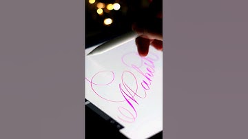 Mahesh name in calligraphy | procreate calligraphy #calligrphy #trending #shorts #mahesh #procreate