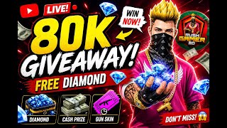 LIVE 🔴 80K GIVEAWAY 😱 FREE DIAMOND | WEEKLY GIVEAWAY💎 | ROAD TO 100K😇 ‪@rushgamerbdlive screenshot 1