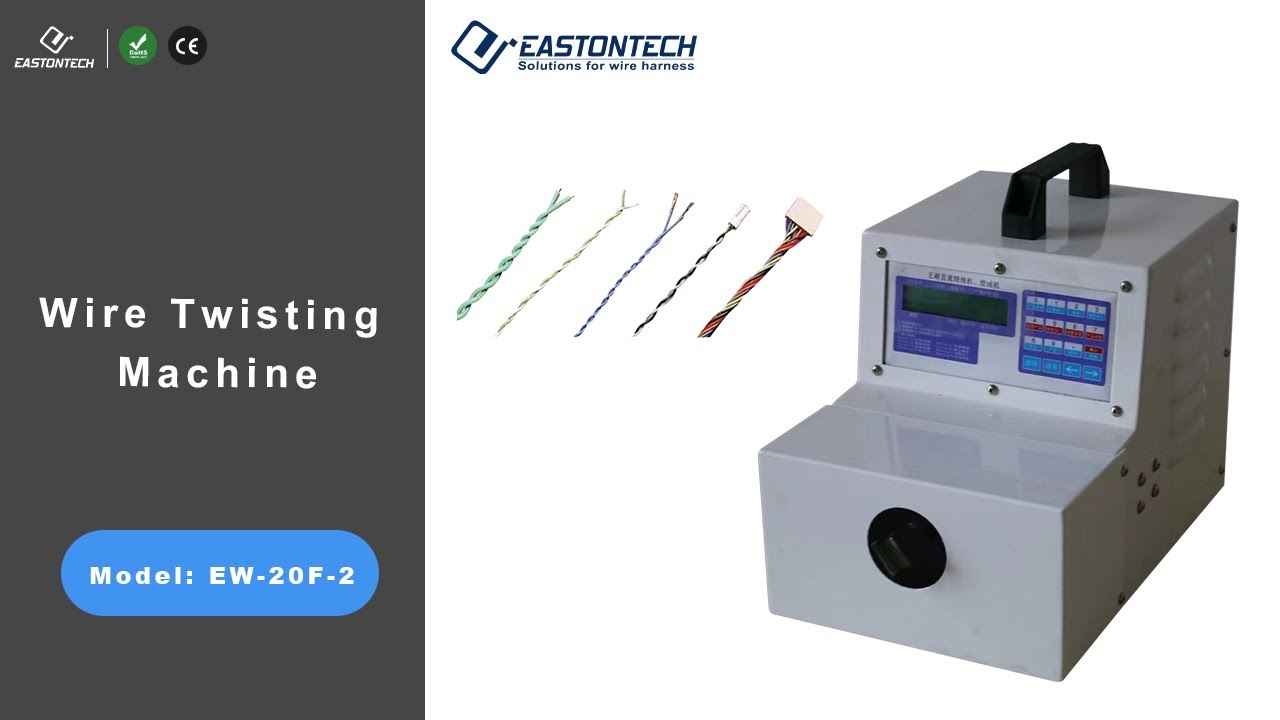 EW 20F 2 Wire Twisting Machine - YouTube