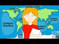 Los océanos para niños  Geografía para niños  Video de Peques Aprenden Jugando