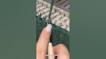hook thread into the weaving machine