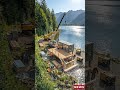 Incredible Mountain Cabin Build Timelapse 🚧🔥 #beforeandafter #youtubeshorts #transformation