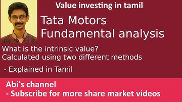 Tata Motors fundamental analysis | What is the intrinsic value? | Explained in Tamil