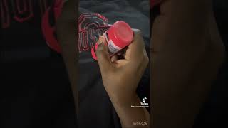 How I draw the Ohio State logo with fabric paint. Full video on my Tik Tok @hardwiththepaint