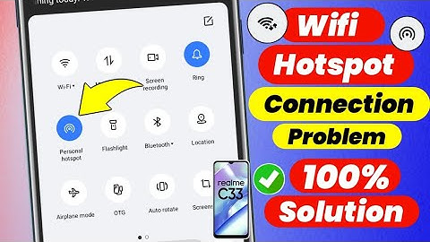 Realme Mobile Hotspot Connection Problem | Realme c33 Hotspot Connection Problem Solve