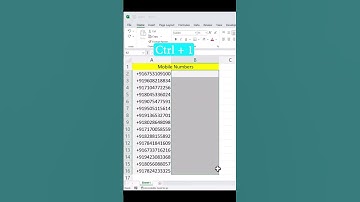 Add Space after country code in MS-EXCEL🤯 #shorts