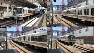 221系 12両編成 快速 大阪駅発車