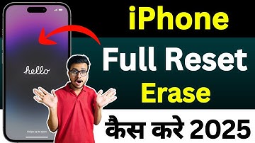 iPhone Full factory Reset Kaise Kare | How to Reset iPhone in Hindi | How to factory Reset iphone