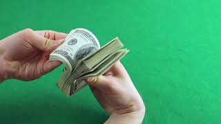 Free green screen Money cash 100 dollar bill