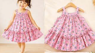 Baby Frock Cutting and Stitching ❤ Yoke Baby Frock Cutting and Stitching For Beginners