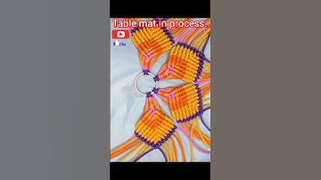 New design & colour combination of table mat | #macrame #viral #2023 #shorts #macramepattern