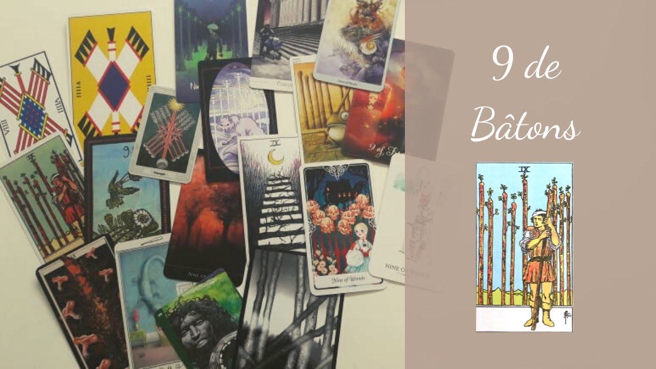 9 De Baton Tarot De Marseille
