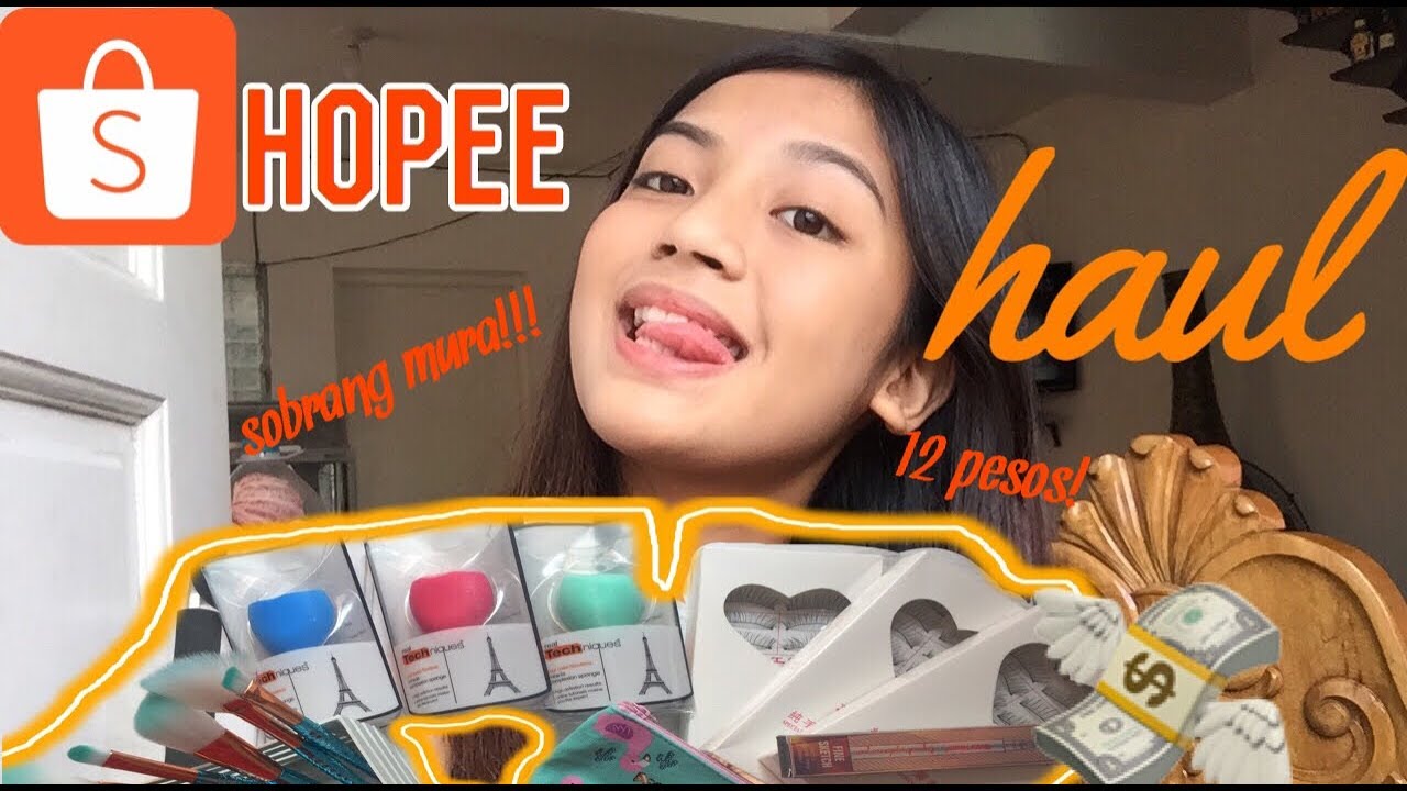 SHOPEE HAUL ( murang brushes , beauty blender , false ...