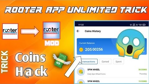 rooter app unlimited trick || rooter app se coin kaise kamaye | rooter