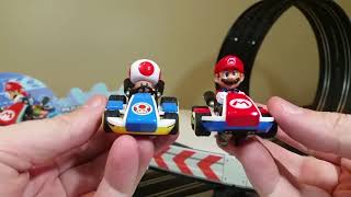 Carrera Go Mario Kart 8 and Cars race track blogger review - YouTube