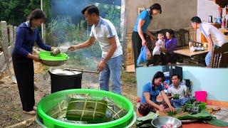 Thuys Traditional Green Banh Chung Making Skills An Emotional Meeting With Her Grandmother