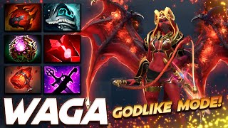 Waga Queen of Pain - Godlike Mode - Dota 2 Pro Gameplay [Watch & Learn]