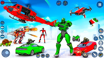 Army Tank Car Jet Transformation Robot Game | Army Bus City Battle 2026 - Android Gameplay #11