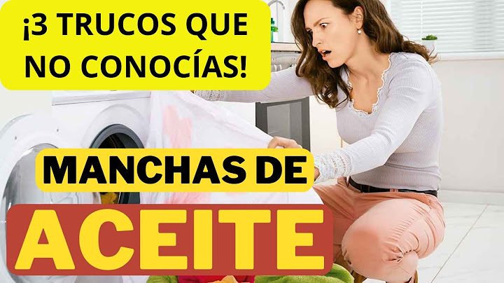 CÓMO SACAR MANCHAS DE ACEITE VIEJAS DE LA ROPA - 3 SÚPER TRUCOS