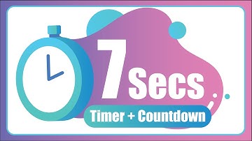 7 Seconds countdown Timer ⏱ with Alarm 🚨 (The Moments)