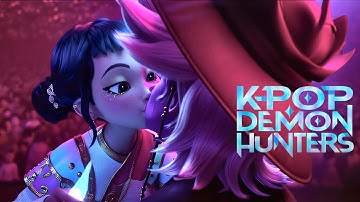 HUNTRIX: "Forbidden Love" | LOVE BETWEEN HUNTERS AND DEMONS | K-Pop Demon Hunters Song MV Animation