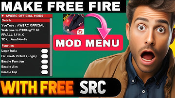 MAKE FREE FIRE MOD MENU WITH SRC