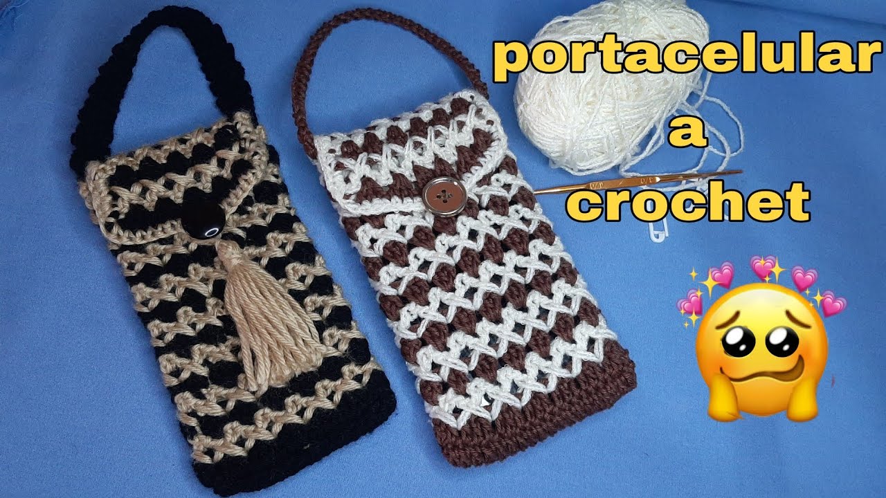 💥BOLSO PARA EL MOVIL💥CROCHET/FACIL/PASO A PASO 