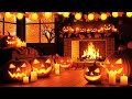 🎃 Spooky Halloween Fireplace Ambience 🔥 Relaxing Haunted Music for a Cozy Scary Night 👻