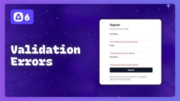 Building with AdonisJS & Inertia: 3.1 - Form Validation & Displaying Errors (Preview)