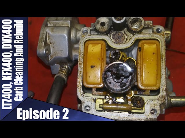 LTZ400, KFX400, DVX400 Carb Rebuild Episode 2 - YouTube