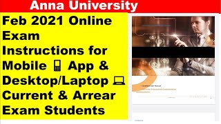 Anna University Online Exam Instructions | Mobile 📱 App | Desktop 🖥️/ Laptop 💻 | Candidates Corner screenshot 4