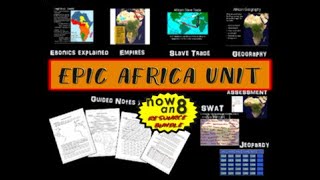 * Africa Unit (ALL 4 PARTS) Highly engaging, visual, interactive 72-slide PPT