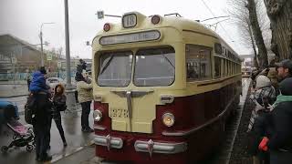 Парад трамваев в Москве 16 апреля 2022 Tram parade in Moscow Apr. 16, 2022