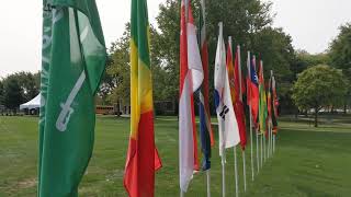 Ridley College flags of the world opening day sept.2020