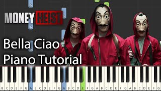 Bella Ciao Piano Tutorial Notes & MIDI | Money Heist