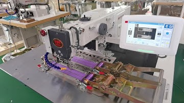 Automatic tie down strap, lashing strap sewing machine to Tunisia