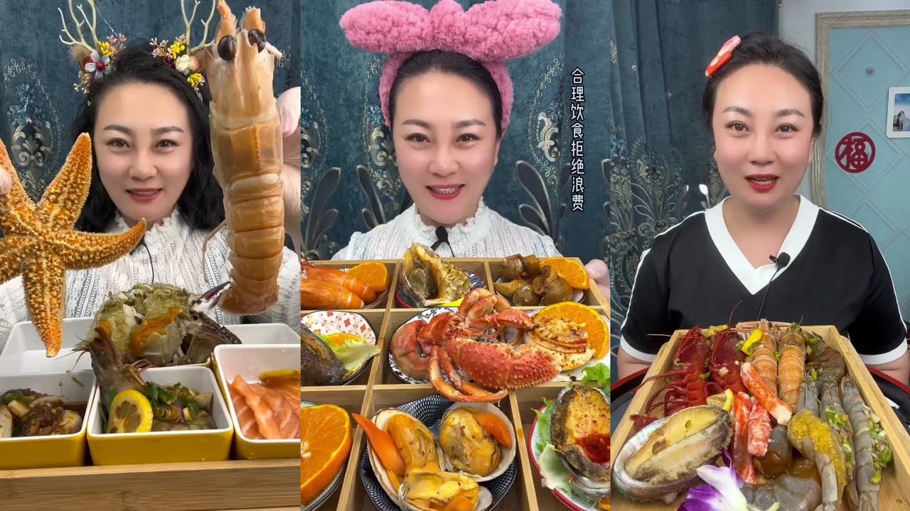 Yummy #381 Seafood 🦐, 🦪, 🐙🤤 🦐🦐. Shrimp  🦐 🦐 Oyster 🦪🦪 ...#mukbang #seafood #eatingshow 