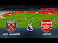 🔴LIVE: West Ham United vs Arsenal | Premier League 2026 Live Match | PES 21 Gameplay Simulation